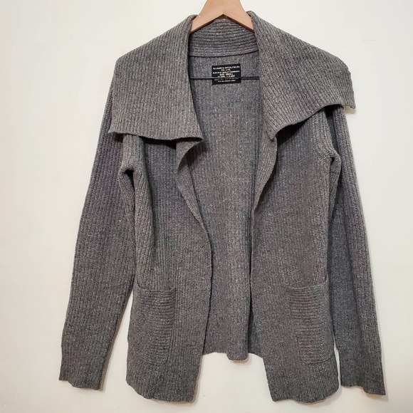 AllSaints Spital Fields Alpaca Blend Gray Cardigan - Picture 1 of 6